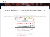 brohler-narrenzunft-1904.de Webseite Vorschau