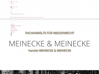 meinecke.com Webseite Vorschau