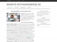 wisente-rothaargebirge.de Webseite Vorschau