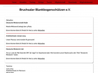 bruchsaler-blankbogenschuetzen.de Webseite Vorschau