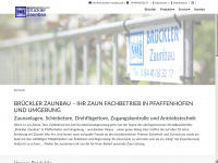 brueckler-zaunbau.de Webseite Vorschau