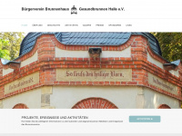 brunnenhaus-gesundbrunnen-halle.de Webseite Vorschau