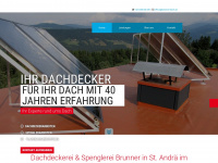 brunner-dach.at Webseite Vorschau