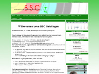 bsc-geislingen.de Webseite Vorschau