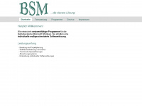 bsm-software.de Webseite Vorschau