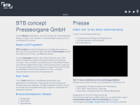 btb-concept.de Webseite Vorschau