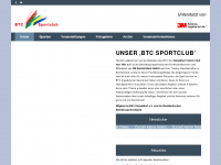 btc-sport.de Webseite Vorschau