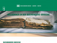 buchbinderei-brosche.at Webseite Vorschau