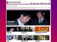 justbecause.ch Webseite Vorschau
