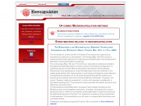 bioencapsulation.net Webseite Vorschau
