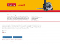 hahne-logistik.de Webseite Vorschau