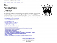 antipsychiatry.org Webseite Vorschau