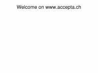 accepta.ch Webseite Vorschau