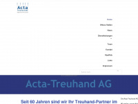 acta-treuhand.ch Webseite Vorschau