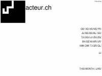 acteur.ch Webseite Vorschau