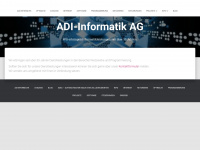 adiinfo.ch Webseite Vorschau