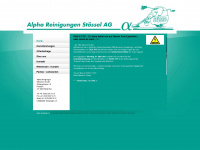 alfa-reinigungen.ch Webseite Vorschau