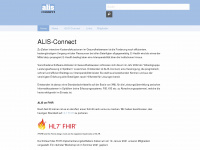 alis-connect.ch Webseite Vorschau