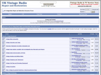 vintage-radio.net Webseite Vorschau