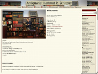 antiquariat-schreyer.de Webseite Vorschau