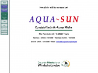 aqua-sun.de Webseite Vorschau