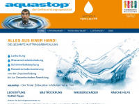 aquastop.at Webseite Vorschau