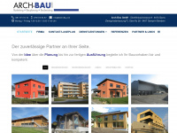 arch-bau.ch Webseite Vorschau