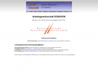 arge-sensorik.at Webseite Vorschau