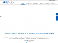 arostahl.ch Webseite Vorschau