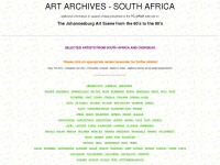 art-archives-southafrica.ch Webseite Vorschau