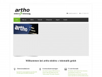artho-elektro.ch Webseite Vorschau