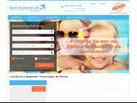 last-minute.ch Webseite Vorschau