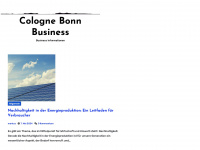 cologne-bonn-business.de Webseite Vorschau