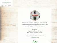 augarten-apotheke.at Webseite Vorschau