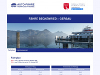 autofaehre.ch Webseite Vorschau