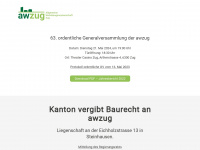awzug.ch Webseite Vorschau
