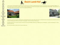 bach-land-hof.de Webseite Vorschau