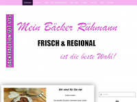 baeckerei-ruehmann.de Webseite Vorschau