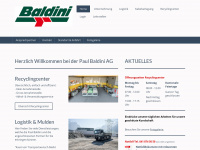 baldini.ch Webseite Vorschau