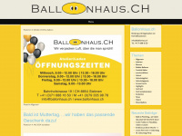 ballonhaus.ch Webseite Vorschau