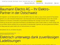 baumann-electro.ch Webseite Vorschau
