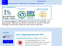bb-hygiene.de Webseite Vorschau