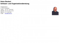 beckert.ch Webseite Vorschau