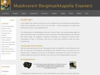 bergmusik-eisenerz.at Webseite Vorschau