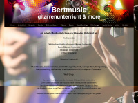 bertmusic.ch Webseite Vorschau