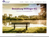 bestattung-wilfinger.at Webseite Vorschau