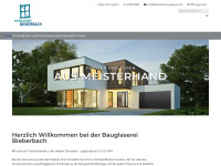 bieberbach-bauglaserei.de Webseite Vorschau