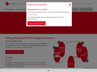 blutspende-ag-so.ch Webseite Vorschau