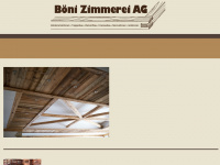 boeni-zimmerei.ch Webseite Vorschau