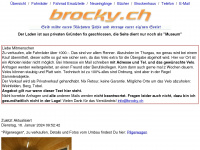 brocky.ch Webseite Vorschau